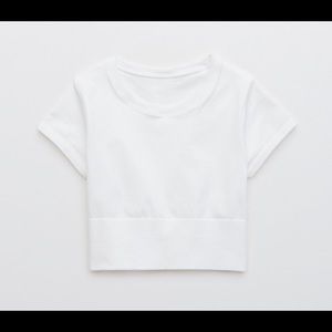 Offline by aerie seamless white t-shirt
